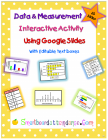 Distance Learning Measurement & Data Interactive activity Using Google Slides